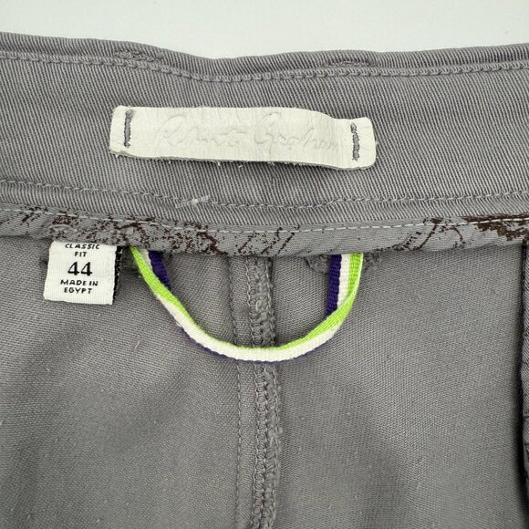 NWT Robert Graham Belgrade Men's Shorts Gray Classic Fit Stretch Chino Size 44* - Picture 5 of 11
